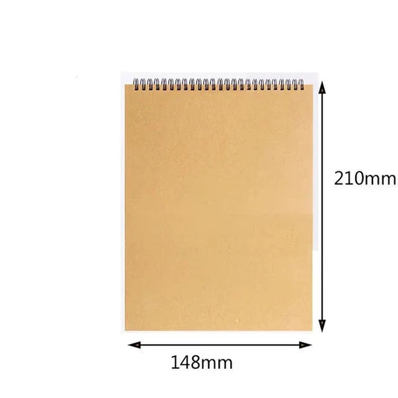 Professional Sketchbook Thick Paper Spiral Notebook Art School Supplies Pencil Drawing Notepad Stationery Cute Gel Pens Pencil