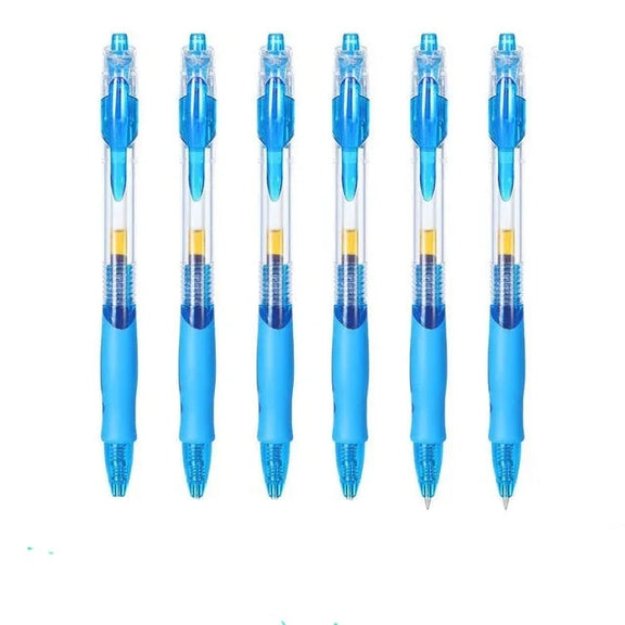 Roise Retractable Gel Pens Set Black/Red/Blue Ink Ballpoint for Writing Refills Office Accessories School Supplies Stationery