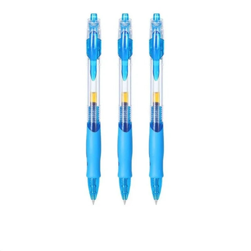 Roise Retractable Gel Pens Set Black/Red/Blue Ink Ballpoint for Writing Refills Office Accessories School Supplies Stationery