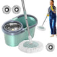 Spin Mop and Bucket Set Household Cleaning Automatic Spin Mop Labour-Saving Cleaning Mop with Wringer for Living Room Kitchen