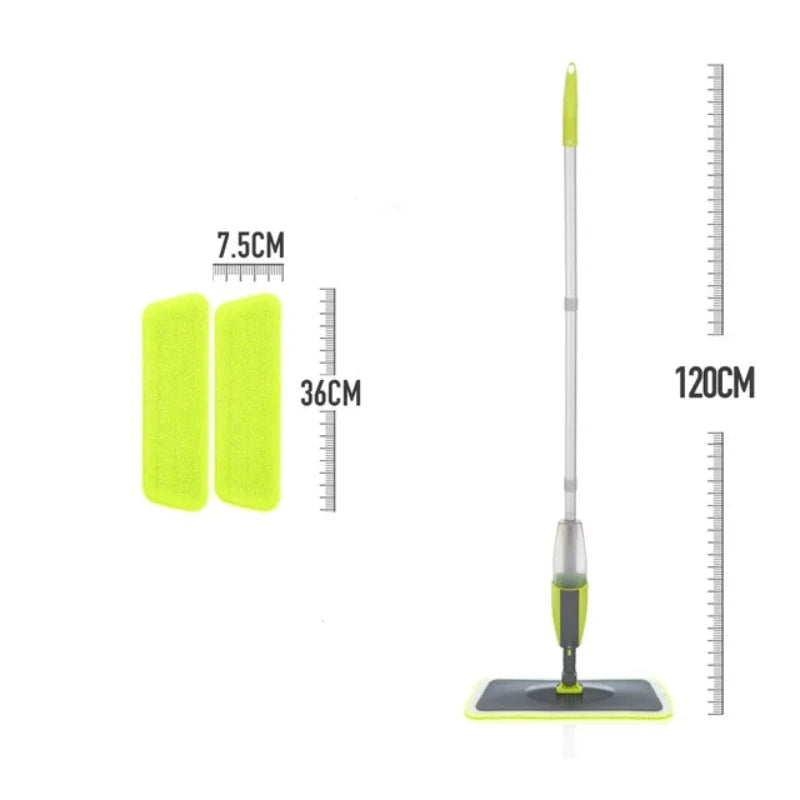 Spray Mop Broom Set Magic Flat Mops for Floor Home Cleaning Tool Brooms Household with Reusable Microfiber Pads Rotating Mop