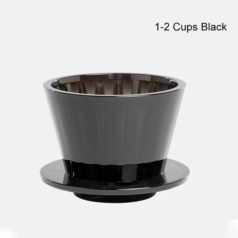 TIMEMORE B75 Wave Coffee Dripper Crystal Eye Pour over Coffee Filter PCTG 1-2 Cups Coffee Maker Flat Bottom Increase Uniformity