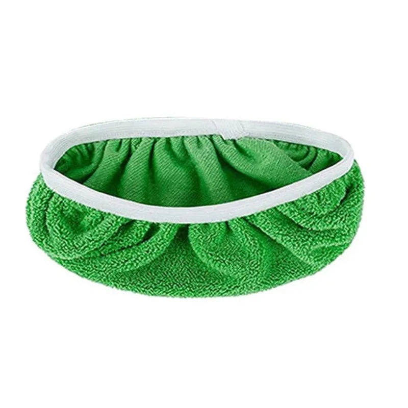 Thickened Elastic Band Flat Mop Cloth Coral Fleece/Microfiber/Chenille Replacement Rotary Mop Cleaning Pad Household Tools