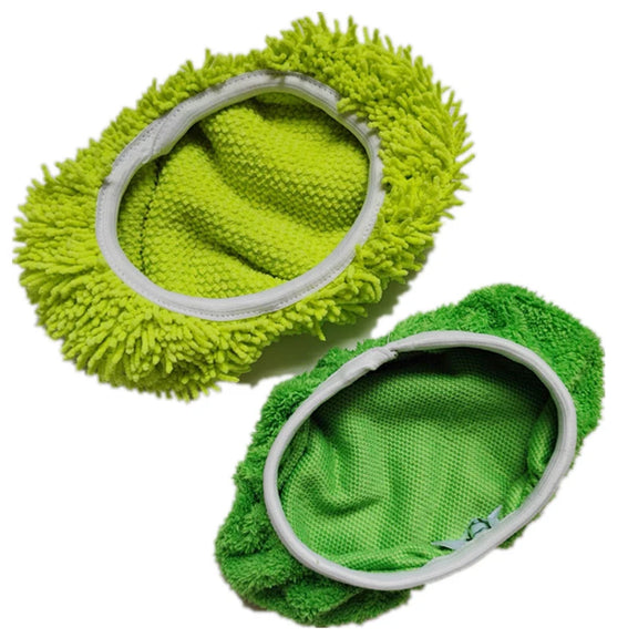 Thickened Elastic Band Flat Mop Cloth Coral Fleece/Microfiber/Chenille Replacement Rotary Mop Cleaning Pad Household Tools