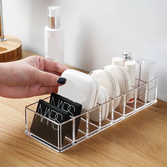 Transparent Acrylic Cosmetics Storage Box Makeup Holder Jewelry Make up Organizer for Home Plastic Desktop Storage Boxes