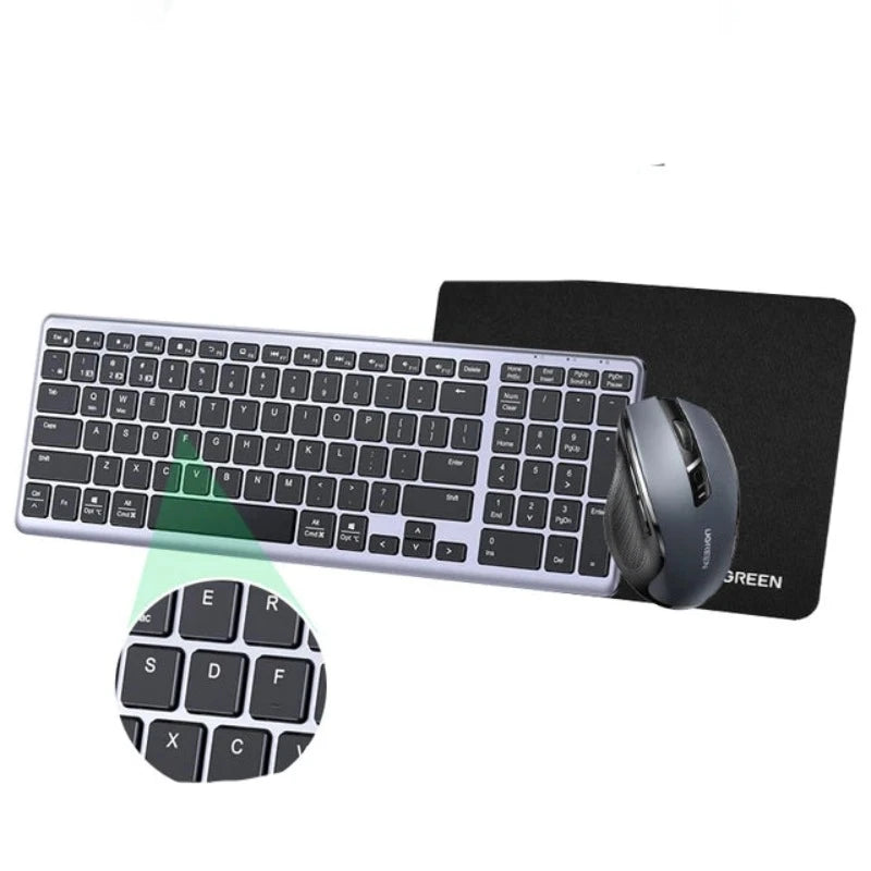 Keyboard Wireless Bluetooth 5.0 2.4G Russian/Korean/En 99 Keycaps for Macbook Ipad PC Tablet USB C Rechargeable Keyboard