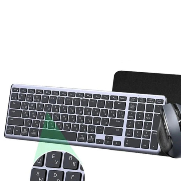 Keyboard Wireless Bluetooth 5.0 2.4G Russian/Korean/En 99 Keycaps for Macbook Ipad PC Tablet USB C Rechargeable Keyboard