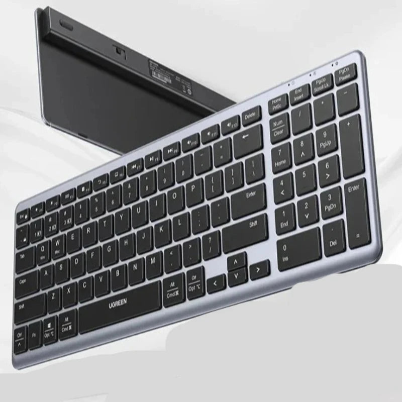 Keyboard Wireless Bluetooth 5.0 2.4G Russian/Korean/En 99 Keycaps for Macbook Ipad PC Tablet USB C Rechargeable Keyboard