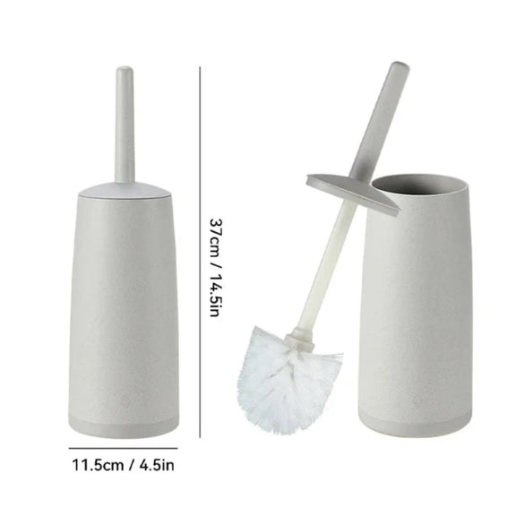 Plastic Toilet Brush with Standing Base Long Handle Toilet Cleaning Brush for WC Bathroom Accessories Cleaning Tools