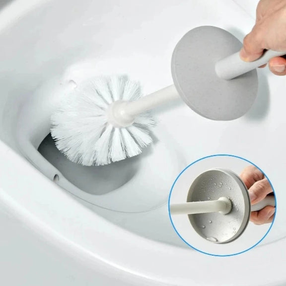 Plastic Toilet Brush with Standing Base Long Handle Toilet Cleaning Brush for WC Bathroom Accessories Cleaning Tools