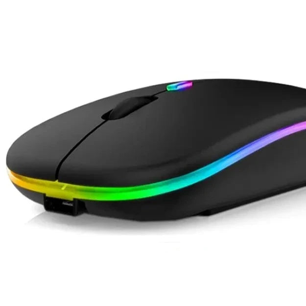 Wireless Mouse for Laptop PC Bluetooth RGB Rechargeable Mouses Wireless Computer Silent Mice LED Backlit Ergonomic Gaming Mouse