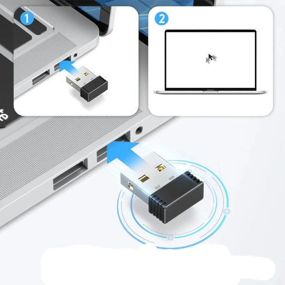 Wireless Mouse Jigglers Mover Undetectable Automatic USB Port Shaker Wiggler for Laptop Keeps Computer Awake Mouse Movement