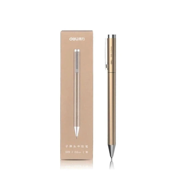 Xiaomi Deli Metal Gel Pen Rollerball Caneta Ручка Ballpoint 0.5MM Signing Pens for Office Students Business Stationary Supplies