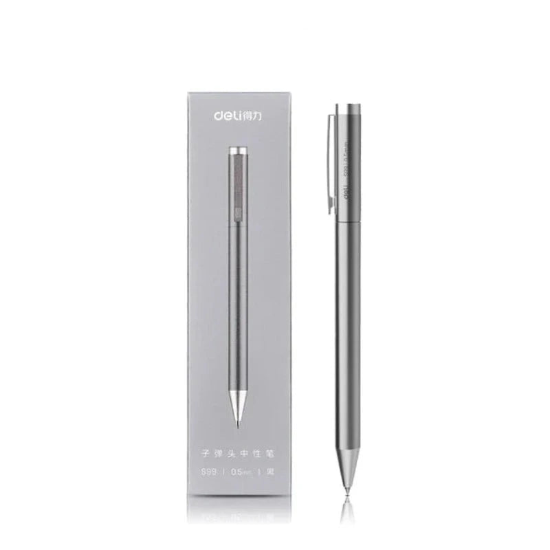 Xiaomi Deli Metal Gel Pen Rollerball Caneta Ручка Ballpoint 0.5MM Signing Pens for Office Students Business Stationary Supplies