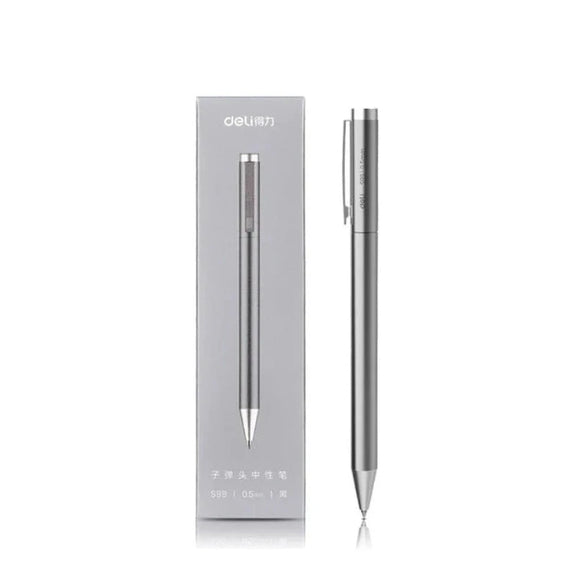 Xiaomi Deli Metal Gel Pen Rollerball Caneta Ручка Ballpoint 0.5MM Signing Pens for Office Students Business Stationary Supplies