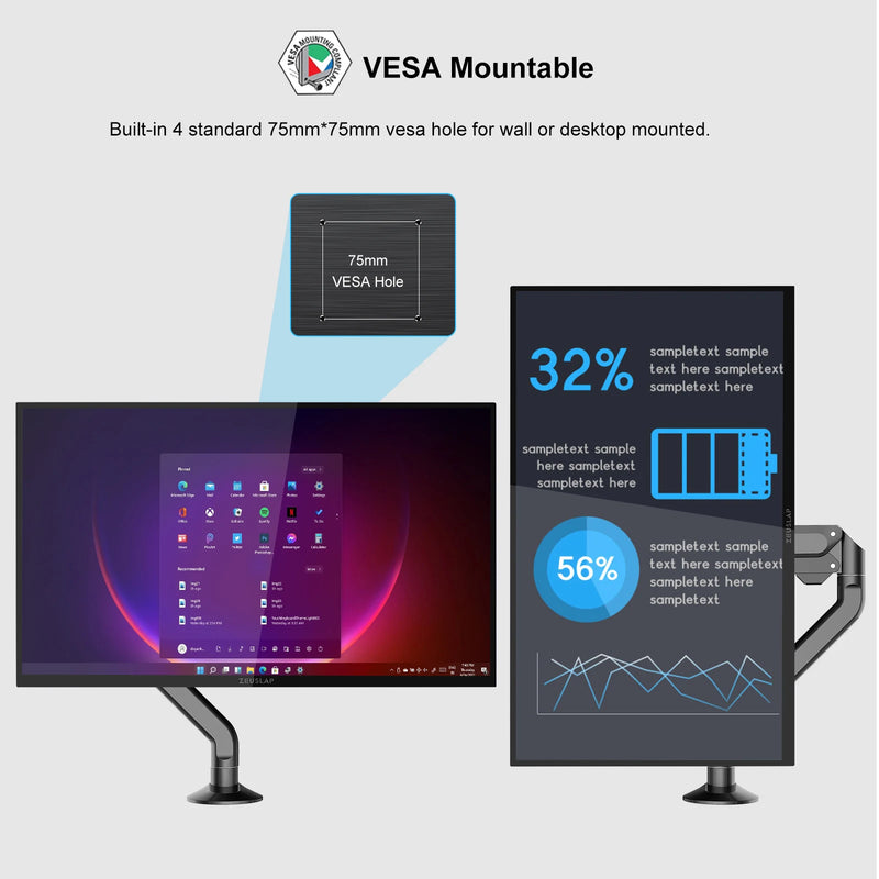 ZEUSLAP 18.5" Smart Portable Touch Monitor