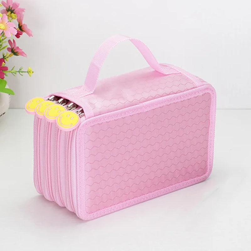 36/48/72 Holes Pencil Case for Drawing Painting Art Marker Pens Multifunction Large Capacity School Stationery Bag Pouch Supply