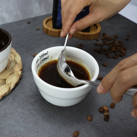 200Ml Measuring Suit for Cupping Cup Ceramic Coffee Cup Coffee Evaluation Cup Professional Ceramic Coffee Cup Measuring Bowl