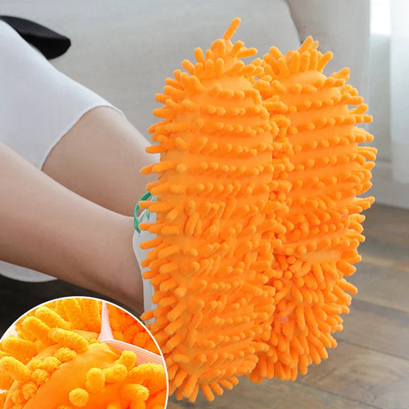 2/1PCS Microfiber Floor Dust Cleaning Slippers Cleaning Shoes Chenille Home Cloth Cleaning Shoes Cover Reusable Overshoes Mop