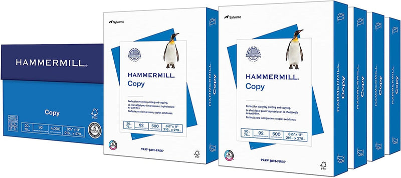 Hammermill 20 lb Copy Paper, Legal Size, 500 Sheets