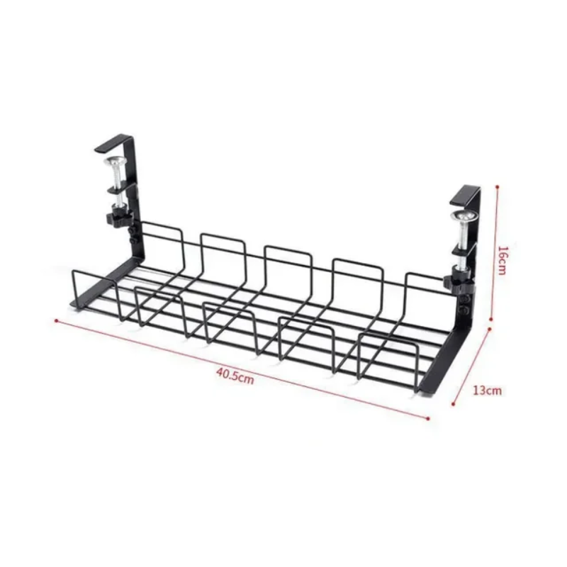 Storage Rack Metal Cable Tray Computer Desk