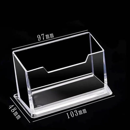 Transparent Desktop Bussiness Card Holder Place Card Holder