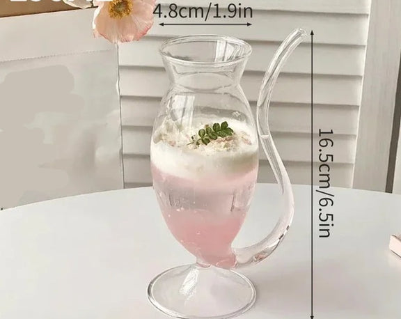 Ins Glass Cup Heat-Resistant Tumbler Drinkware Transparent Tea Juice Milk Coffee Mug Home Water Glasses Stripe Mug 410/650/530Ml